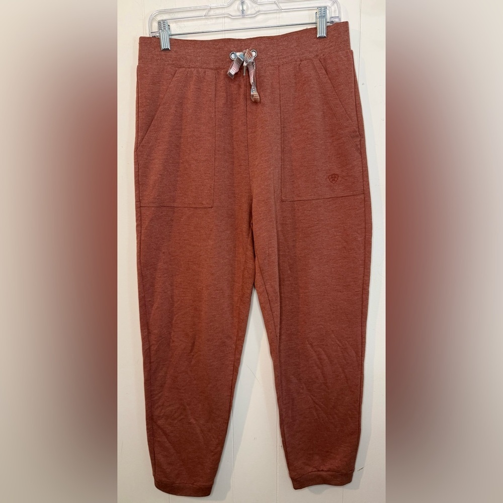 Ariat Women’s Brick Joggers Drawstring, Brown/Orange, Size M - Picture 3 of 10